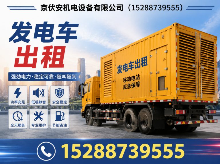 河源应急发电机出租展示图